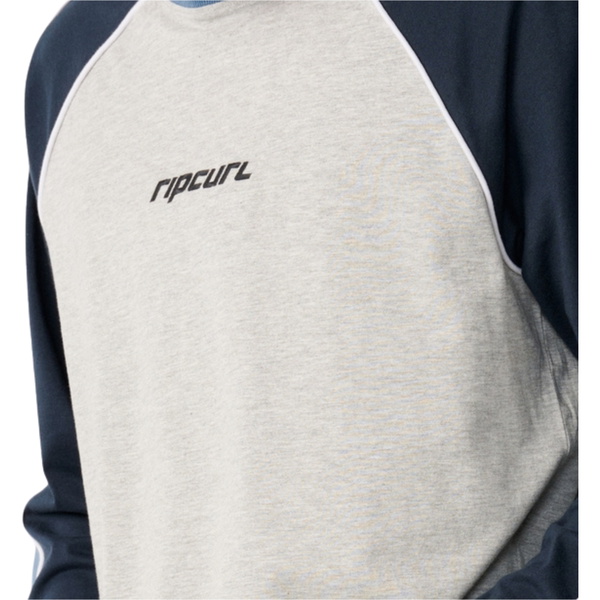 2026 Rip Curl Mens Archive Sandman Panel Long Sleeve T-Shirt 13CMTE - Grey Marle